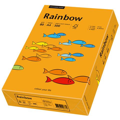 Rainbow A4 500er, A4 (210×297 mm) , Universale, Opaco, Arancione, ECF - Foto 1