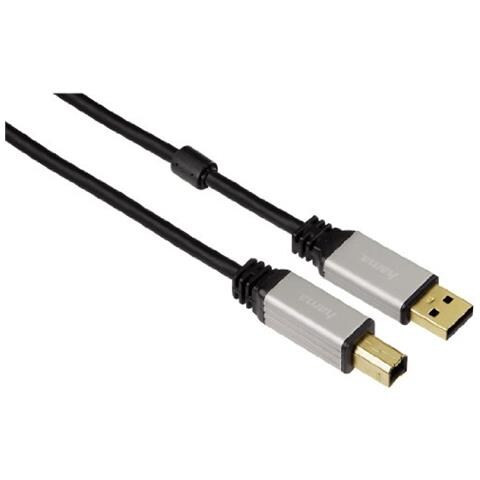 USB A-B, 1.80 m 1.8m USB A USB B Nero cavo USB - Foto 1