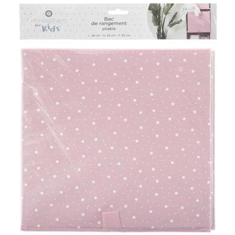 Cestino Portaoggetti - Rosa Stellata - Stile Bambino - Foto 1