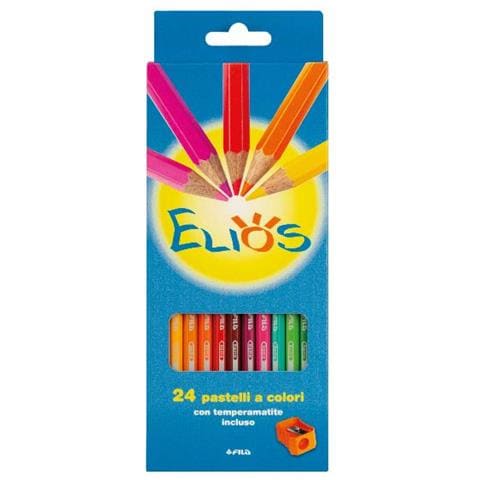 Pastello Colorato Elios 24 Pz Con Temperamatite - Foto 1