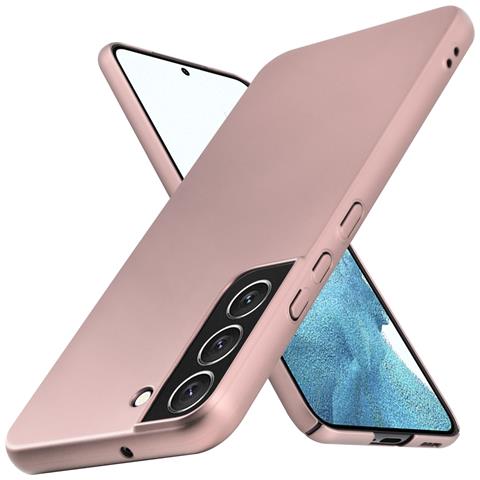 Custodia Compatibile Con Samsung Galaxy S22 In Oro Rosa Metallo - Hard Case Coperchio Protettivo In Look Metallico Contro I Graffi E Gli Urti - Foto 1