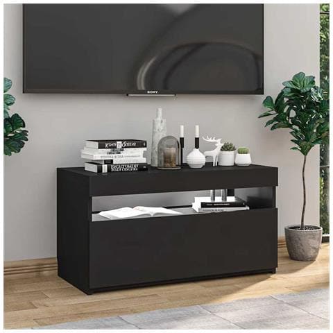 Mobile Porta TV con Luci LED Nero 75x35x40 cm - Foto 11