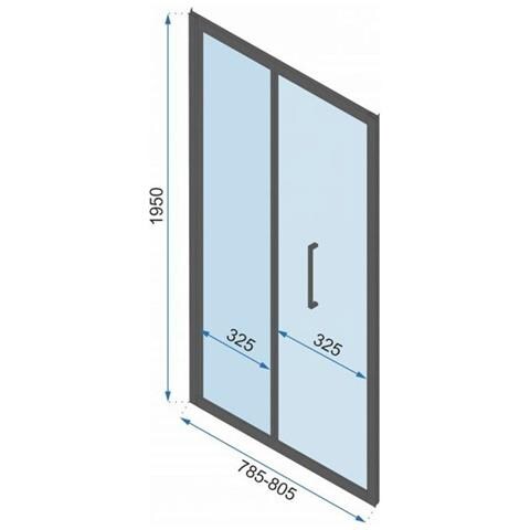 Porta Doccia Pieghevole Rapid Fold 80 - Foto 3