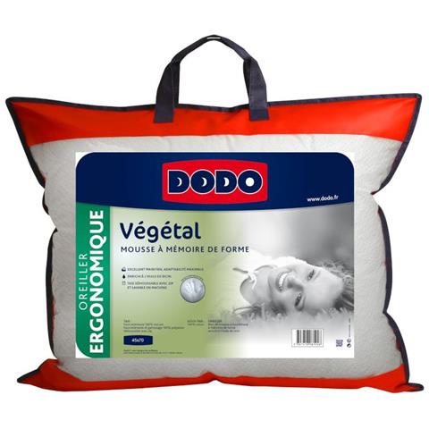 Guanciale Ergonomico Memory Foam Dodo Vegetal - 45x70 Cm - Foto 1