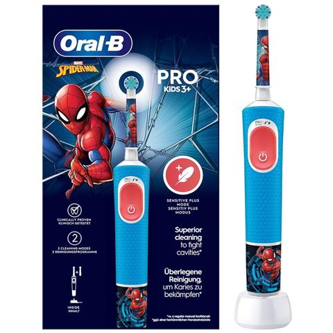 Oral-b Vitality Pro Spiderman Spazzolino Elettrico Pro Kids 2 Modalità 2 Testine - Foto 2
