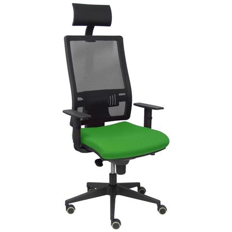 Sedia Ufficio Con Poggiatesta Horna Sbali15 Verde - Foto 1