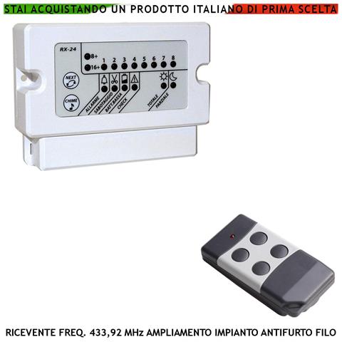 Radiocomando Bidirezionale Inserimento E Disinserimento Totale E Parziale Tipo Giorno Notte Per Allarme Lysa Gsm E Syd - Foto 1