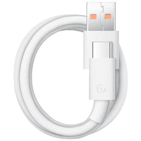 Caricabatterie Supercharge 66w Con Cavo Usb-a Verso Usb-c, Bianco - Foto 2