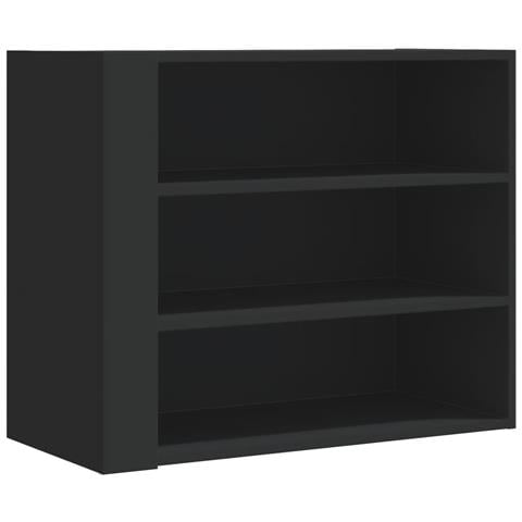 Armadietto A Muro Nero 75x35x60 Cm In Truciolato - Foto 2