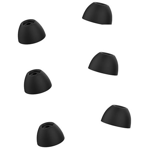 Cuscinetti Auricolari Per Cuffie Intrauricolari Samsung Galaxy Buds 2 3,8 Mm 3 Paia Black - Foto 1