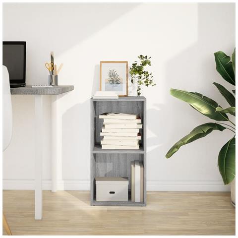 Libreria Grigio Sonoma 40x30x77 Cm In Legno Multistrato - Foto 3