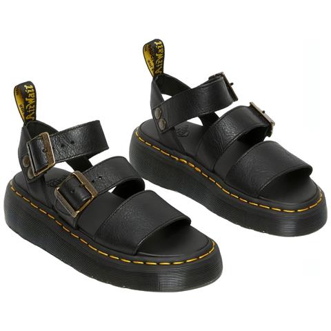 Gryphon Quad Pisa Sandals Sandali Tessile Scarpe Donna Nero Eu 37, 25720001 - Foto 3