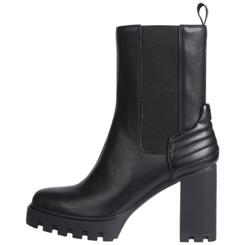 Platform Chelsea Boot Stivaletti Pelle Scarpe Donna Nero Eu 41, Yw0yw01140 0gt - Foto 1