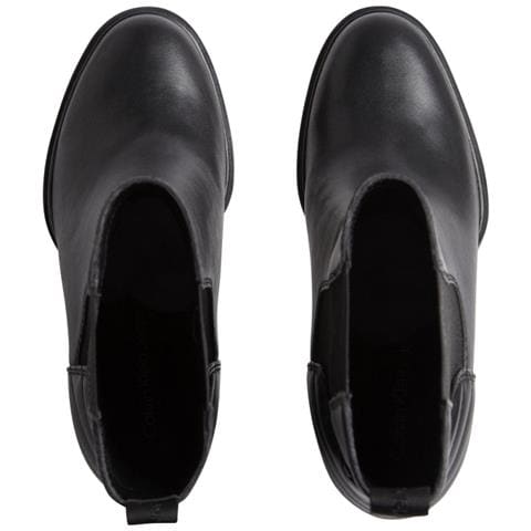 Platform Chelsea Boot Stivaletti Pelle Scarpe Donna Nero Eu 41, Yw0yw01140 0gt - Foto 3