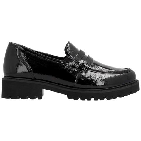 Black Elegant Closed Ladies Shoes Mocassino Pelle Scarpe Donna Nero Eu 39, D8602-00 - Foto 3