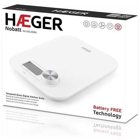 KS-DIG. 008A bilancia da cucina Bianco Quadrato Bilancia da cucina elettronica - Foto 5