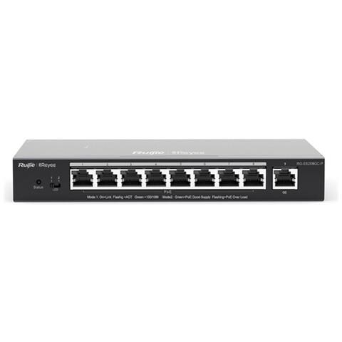 Switch Ruijie 9xgb Rj45 (8 Poe/poe+) 120 W Acciaio - Foto 1
