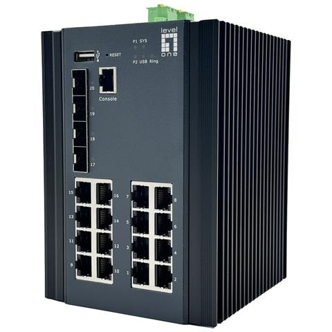 Levelone Igu-2071 Switch Di Rete Gestito L2 Gigabit Ethernet (10/100/1000) Nero - Foto 1