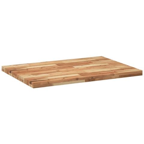 Piano Scrivania A Olio 80x70x4 Cm Legno Massello Di Acacia - Foto 3