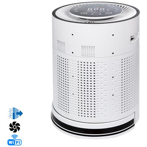 Robot Purificatore D'aria Con Formaldeide, Anioni, Tvoc Ed Eliminazione Del 99,97% Dei Batteri. 31x31x47 Cm. Colore Bianco - Foto 1