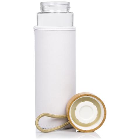 Lurok Bidone Nature In Bambù E Vetro Da 530 Ml. Tappo In Bambù, Custodia E Maniglia Da Trasporto. - Foto 2