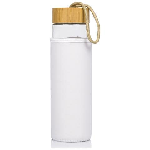 Lurok Bidone Nature In Bambù E Vetro Da 530 Ml. Tappo In Bambù, Custodia E Maniglia Da Trasporto. - Foto 1