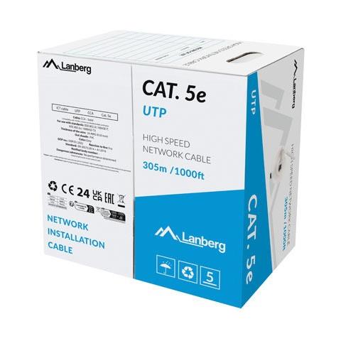 LCU5-15CC-0305-S cavo di rete Grigio 305 m Cat. 5/Cat. 5e U /UTP (UTP) - Foto 1
