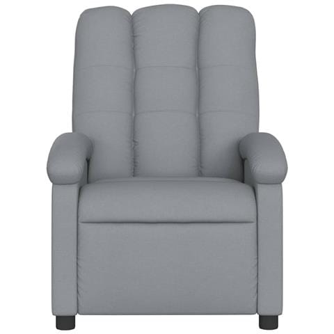 Poltrona Elettrica Reclinabile Grigio Chiaro in Tessuto - Foto 9