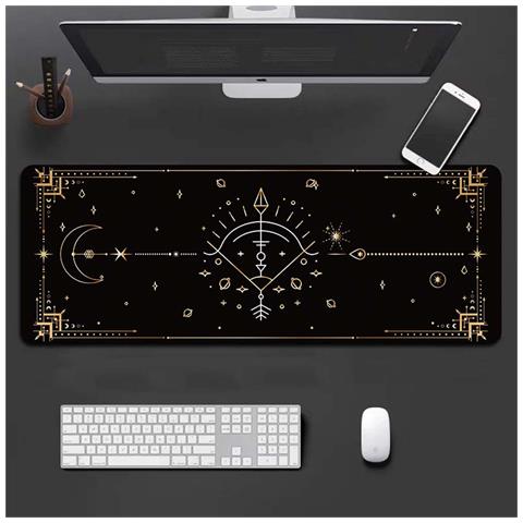 Tappetino Per Mouse E Tastiera Zodiacale Sagittario Con Bordi Cuciti - Extra Grande Per Gaming E Ufficio - Foto 1