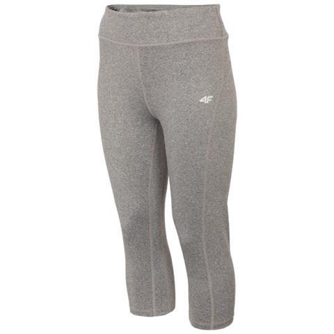 Leggings Da Allenamento Da Donna Lunghezza 3/4 Grigio Mélange Taglia Xs - Foto 1