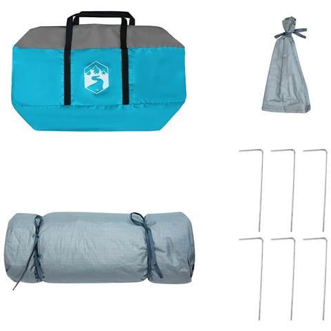 Tenda interna in rete Blu 290 x 288 cm - Foto 9