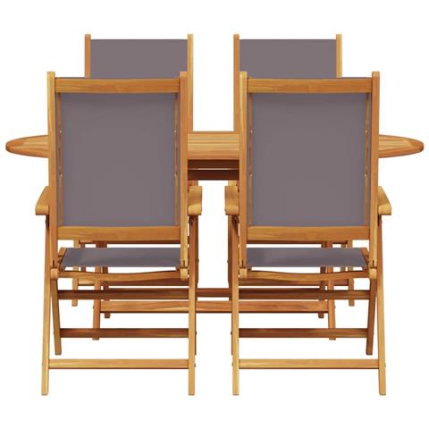 Set da Pranzo per Giardino 5 pcs Antracite - Foto 9