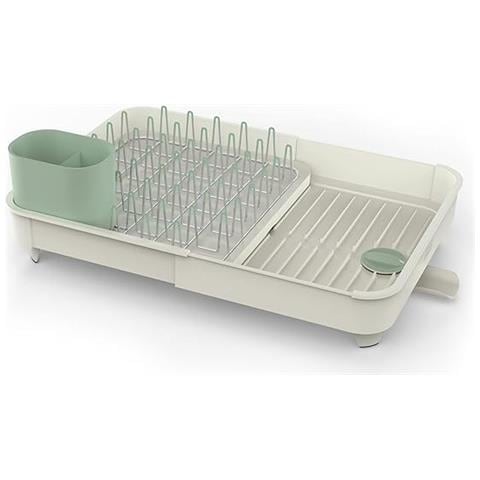 Scolapiatti Extend Espandibile Per Lavello Drenaggio Efficiente Portaposate Prongs Non Abrasivi Colore Pietra Verde - Foto 1