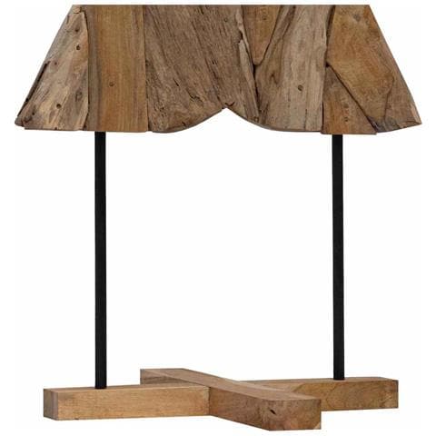 Albero di Natale Marrone 150 cm Legno massello di teak - Foto 9