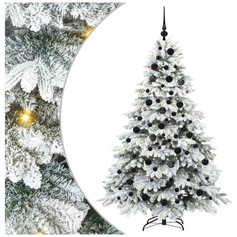 Albero di Natale artificiale con 300 LED Bianco 180 cm PE e PVC - Foto 1