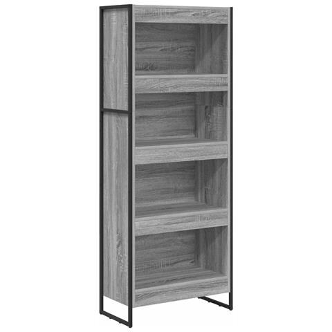 Armadio per Libri Grigio Sonoma 80 x 30 x 155 cm - Foto 1