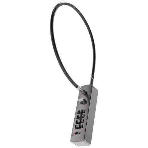 Lucchetto A Cavo Combinato Da 30 Cm - Codice Reimpostabile, Sicurezza Antifurto Blackash - Foto 2