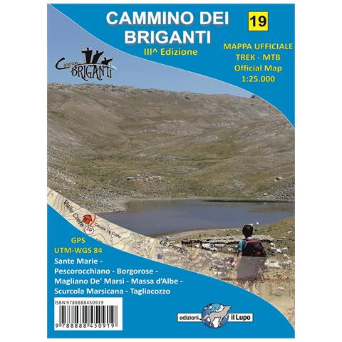 Cammino dei briganti. Comuni di Sante Marie, Tagliacozzo, Borgorose, Magliano de' Marsi, Pescorocchiano, Scurcola Marsicana. Mappa ufficiale 1:25 000 - Foto 1