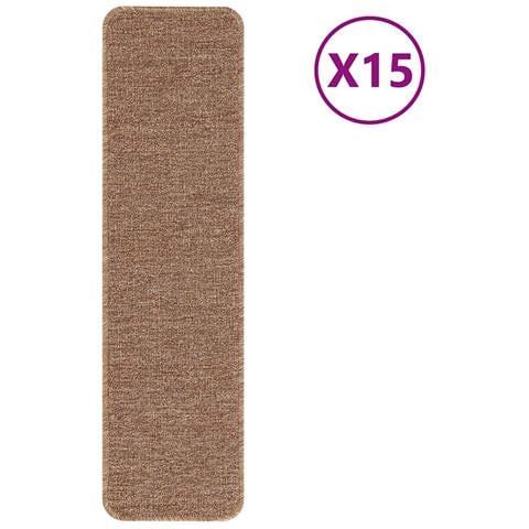 Tappetini Antiscivolo per Scale 15 pcs Giallo 75 x 20 cm PP - Foto 1
