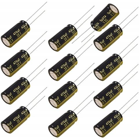 Condensatore Elettrolitico Low Esr 470uf 35v - Alta Efficienza, Dimensioni Compatte 10x17mm, Interasse 5mm, Resistente A Temperature Estreme - Foto 1
