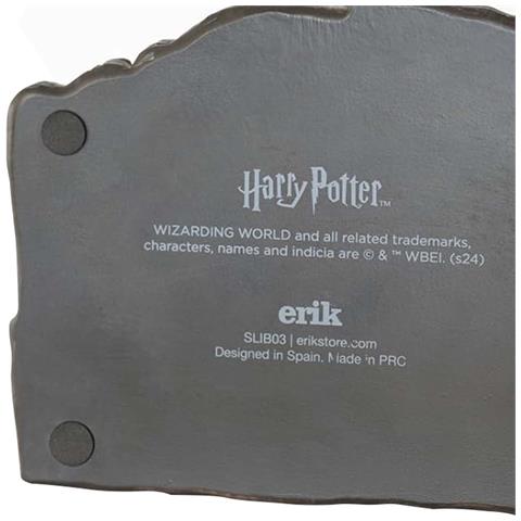 Serre-libri Decorativo Camera Dei Segreti In Resina Scolpita, Grigio Scuro - Foto 2