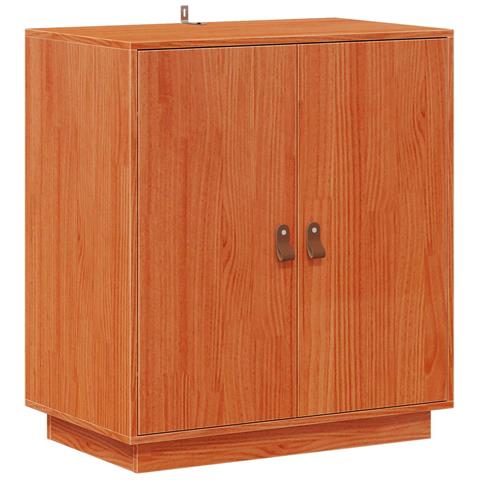 Credenza Marrone Cera 65,5 x 40 x 75 cm Legno di pino massiccio - Foto 1
