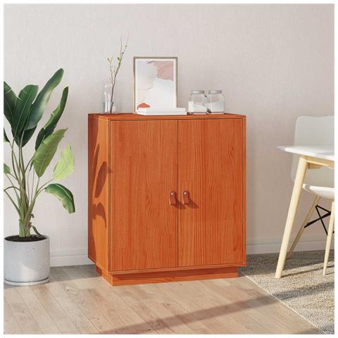Credenza Marrone Cera 65,5 x 40 x 75 cm Legno di pino massiccio - Foto 2
