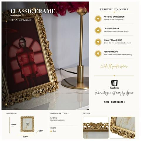 Cornice Portafoto Classical Oro Stile Classico 20x25 Cm - Foto 7