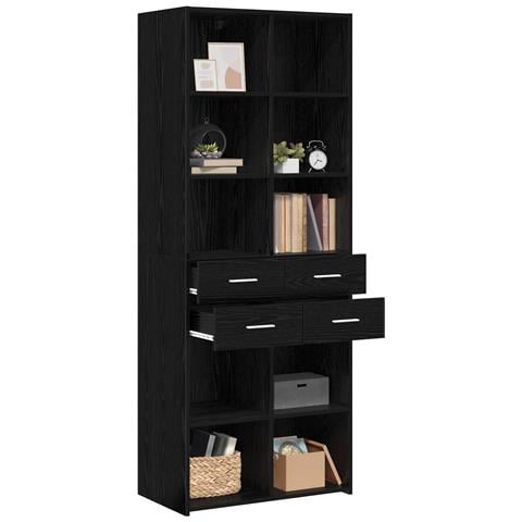 Libreria Rovere nero 30 x 42.4 x 185.2 cm - Foto 2