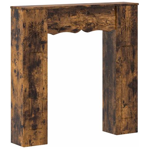 Cornice per camino Rovere Fumo 102 x 20 x 102 cm - Foto 1