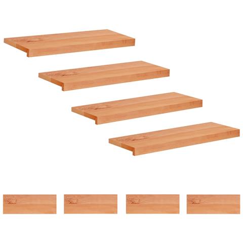 Tappeti per scale 8 pz 70 x 25 x 2 cm Vernice - Foto 1