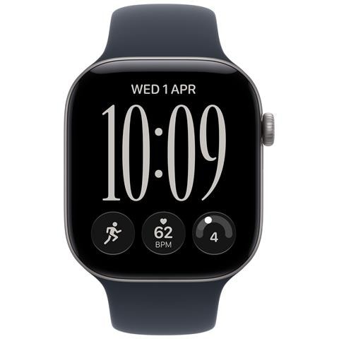 Watch Series 12 GPS + Cellular, cassa 46 mm in alluminio grigio siderale con cinturino Sport blu marino - M /L - Foto 2