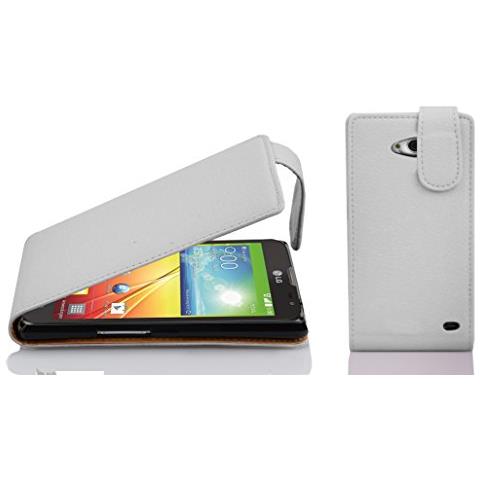 Custodia Compatibile Con Lg L70 In Magnesio Bianco - Coperchio Protettivo In Design Flip Realizzato In Similpelle Testurizzata - Foto 1