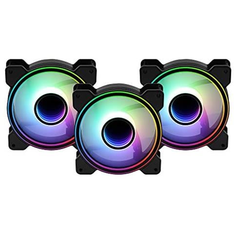 Mirage12pro, Confezione 3 Ventilatori 120mm Argb, Hub Rgb, 6-pin, Silenzioso - Foto 2